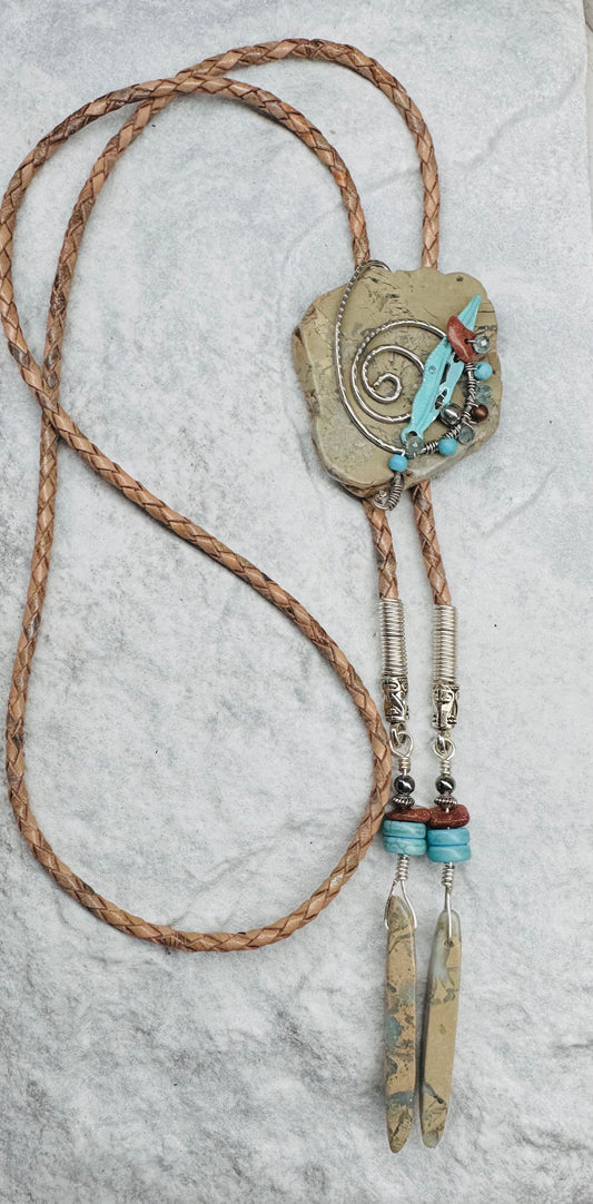 Plumule Bolo Tie- Set